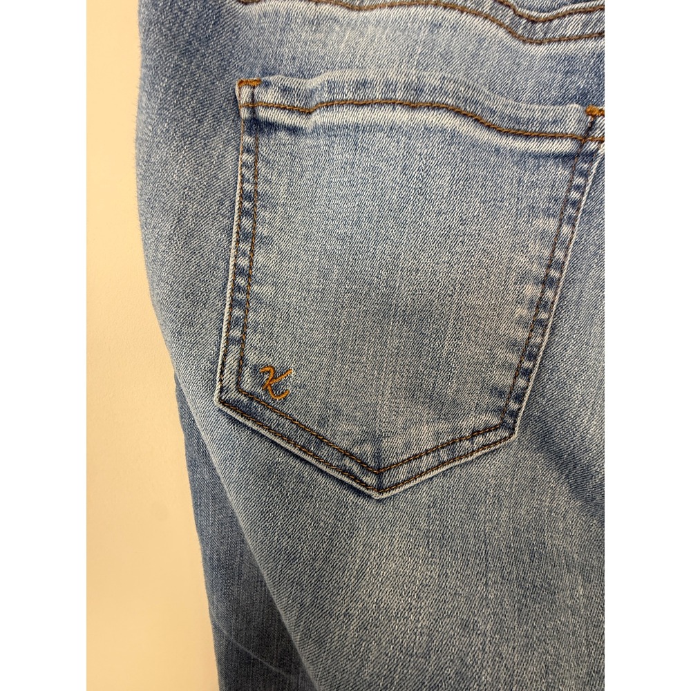 Kut from the‎ Kloth Skinny Jeans Women 10 Blue Distressed Raw Hem Stretch Denim - Picture 5 of 8
